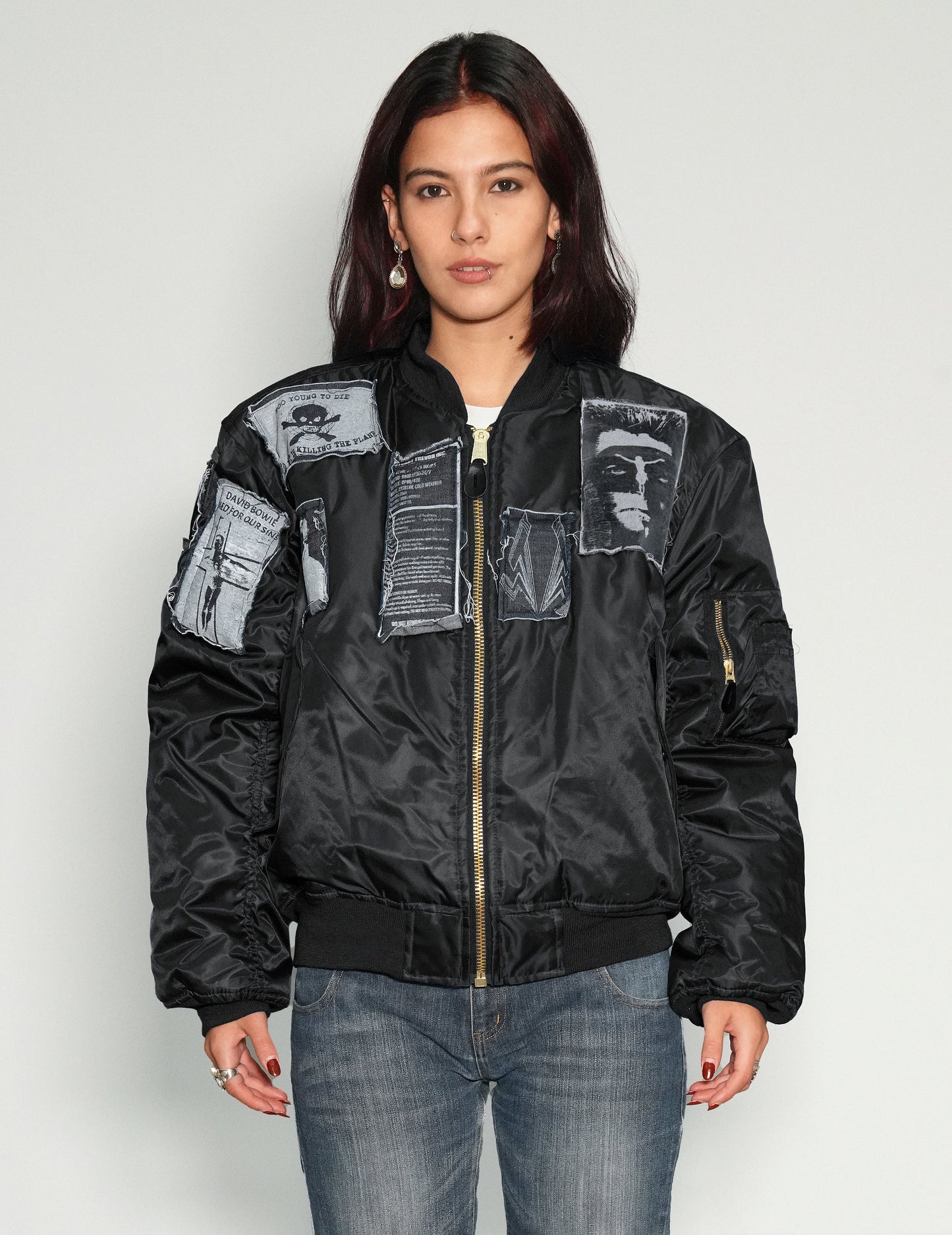 MA-1 Patched Bomber in Black