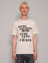 'We're Into Chaos' T-Shirt in Ecru