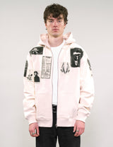 ST Multipatch Zip Hoodie in Ecru