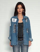 Denim Patched Shirt
