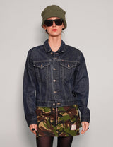 Party Back Denim Jacket in Blue