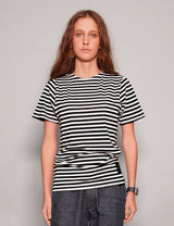 Vintage Naval T-Shirt in Black Stripe