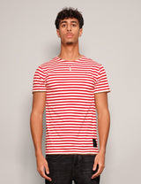 Vintage Naval T-Shirt in Red Stripe