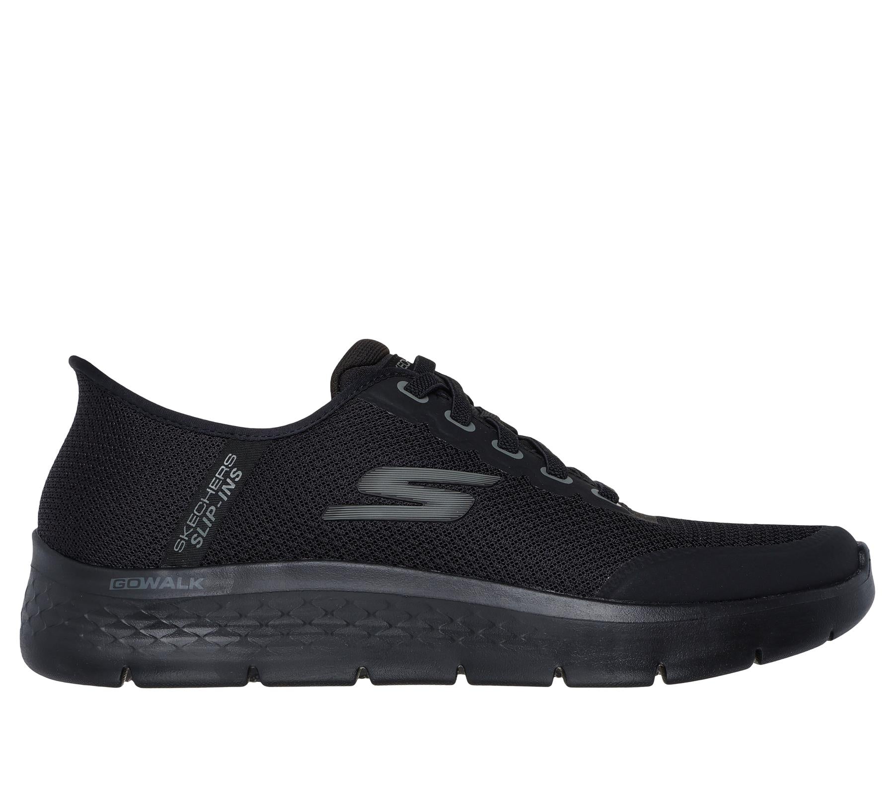 Skechers Slip On Shoe For Men Go Walk Flex Netro Slip-Ins in Black, 6-15