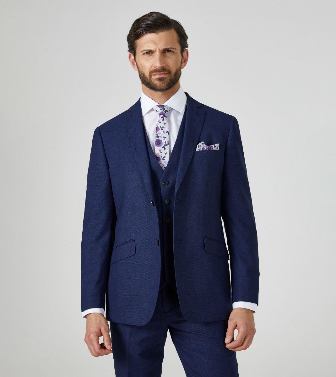 Skopes Men's Harcourt Tailored Fit Jacket in Navy 34 to 72 Short to Long