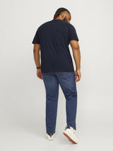 Jack & Jones Men's Big Size Jjecaleb Varsity Crew Neck T-Shirt 2 Colours, 2XL to 6XL