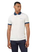 Ben Sherman Men's Plus Size Colour Block Rib Polo 2XL to 5XL