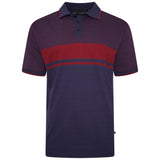 KAM Mens Plus Size Dobby Weave Polo in 2 Colour Options 2XL to 8XL