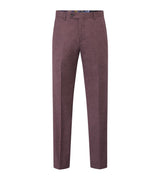 Skopes Tapered Fit Jodrell Suit Trouser For Men in Berry, 30W-42W