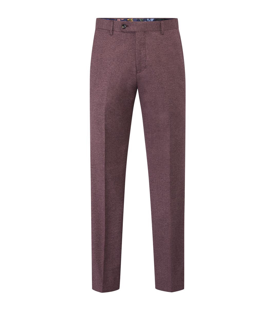 Skopes Tapered Fit Jodrell Suit Trouser For Men in Berry, 30W-42W