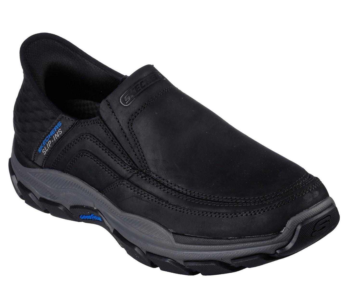 Skechers Slip On Shoe For Men Slip-Ins Respected Elgin in Black, 6-15