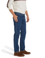 Wrangler Men's Greensboro Stretch Straight Leg Jeans in Azure Blue (W15Q23090) Waist 34 - 46