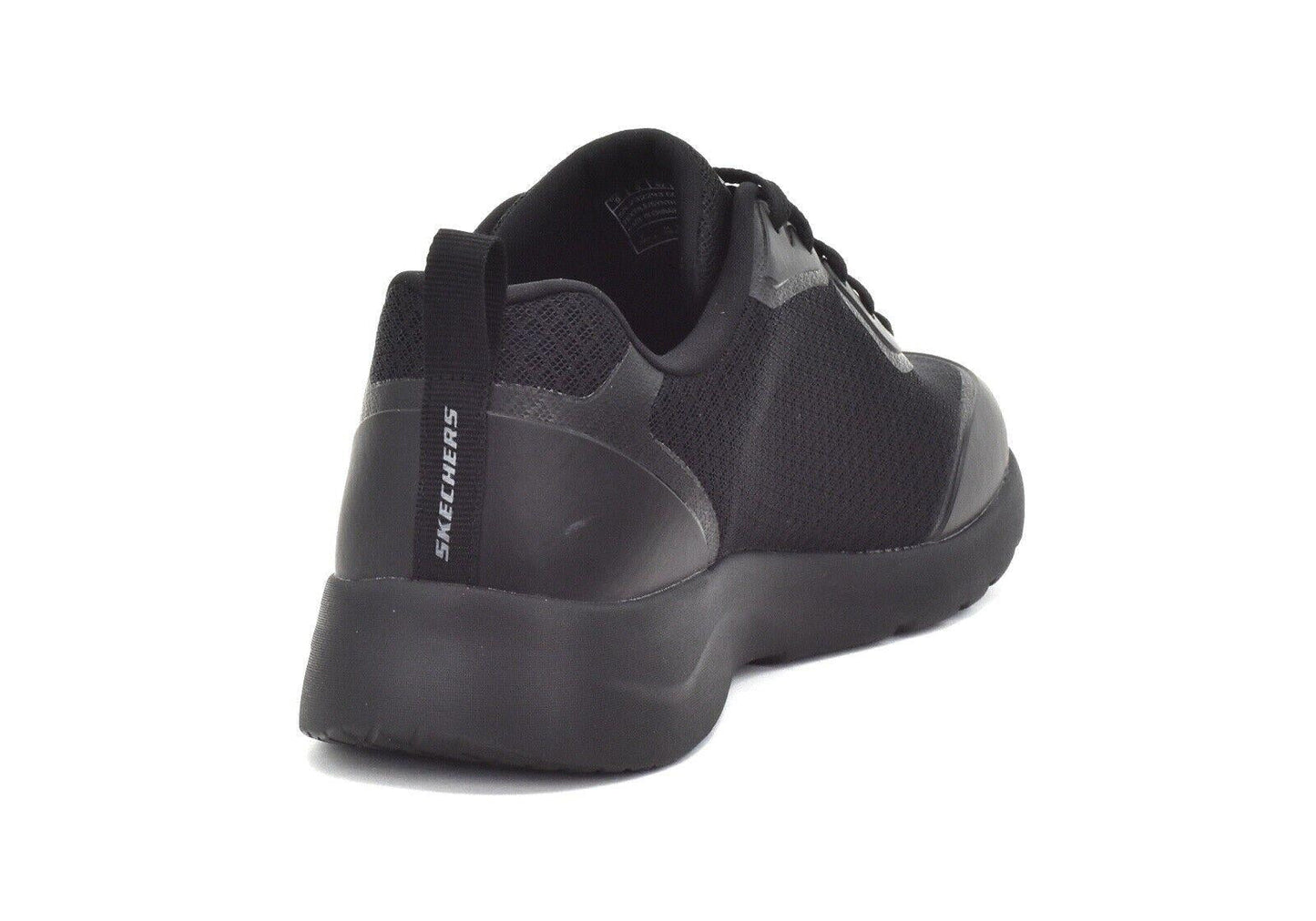 Men's Skechers Dynamight 2.0 Full Pace All Black Trainers Shoes
