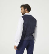 Skopes Jodrell Suit Waistcoat For Men in Navy Blue Marl Tweed Effect, 36R to 62R