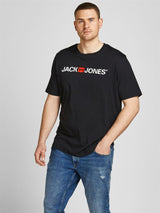 Jack & Jones Men's Jjecorp Logo Tee Ss Crew Neck in US2XL-US5XL, 2 Colours