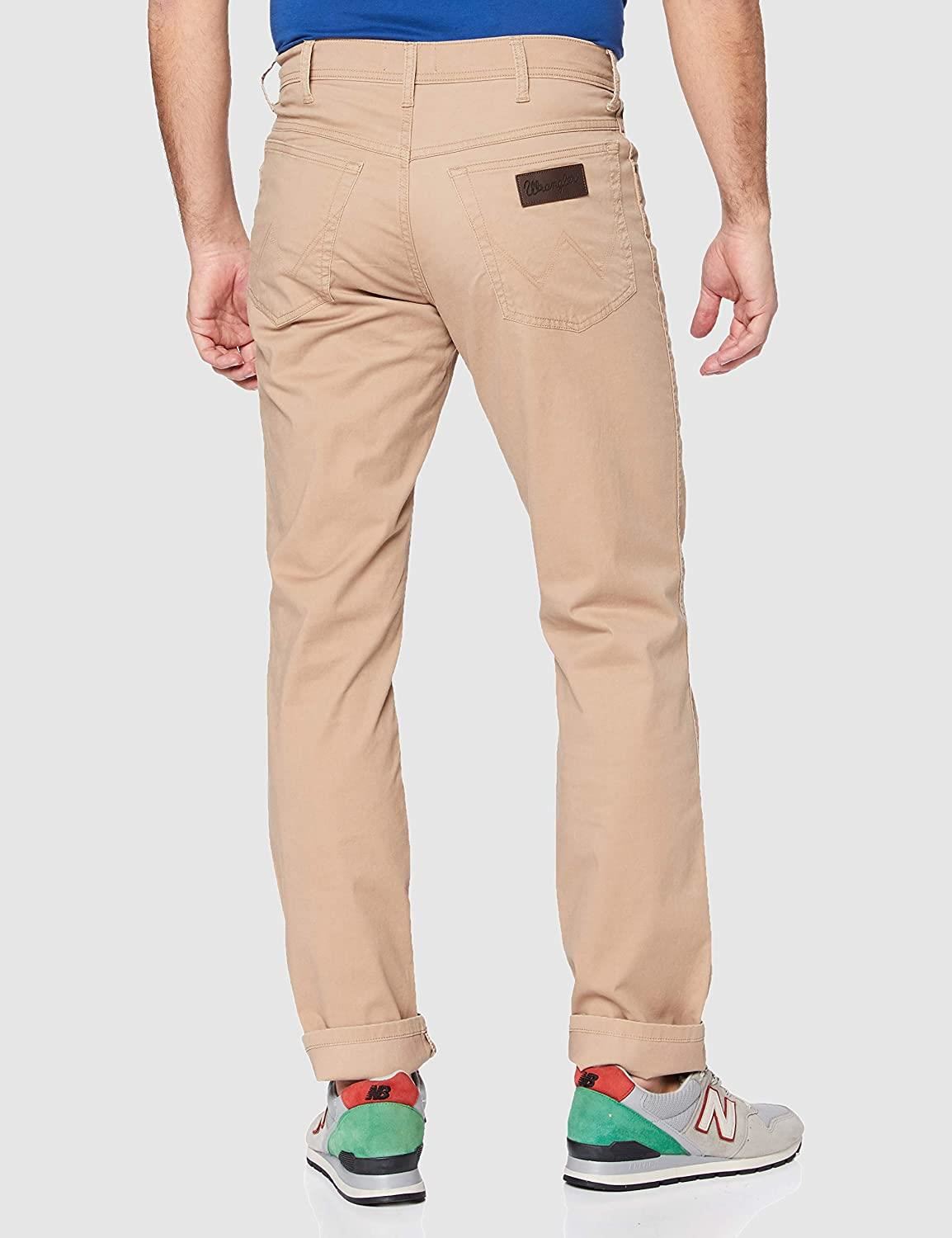 Wrangler Greensboro Texas Slim Stretch Chino Waist 38 - 46, 10 Colours