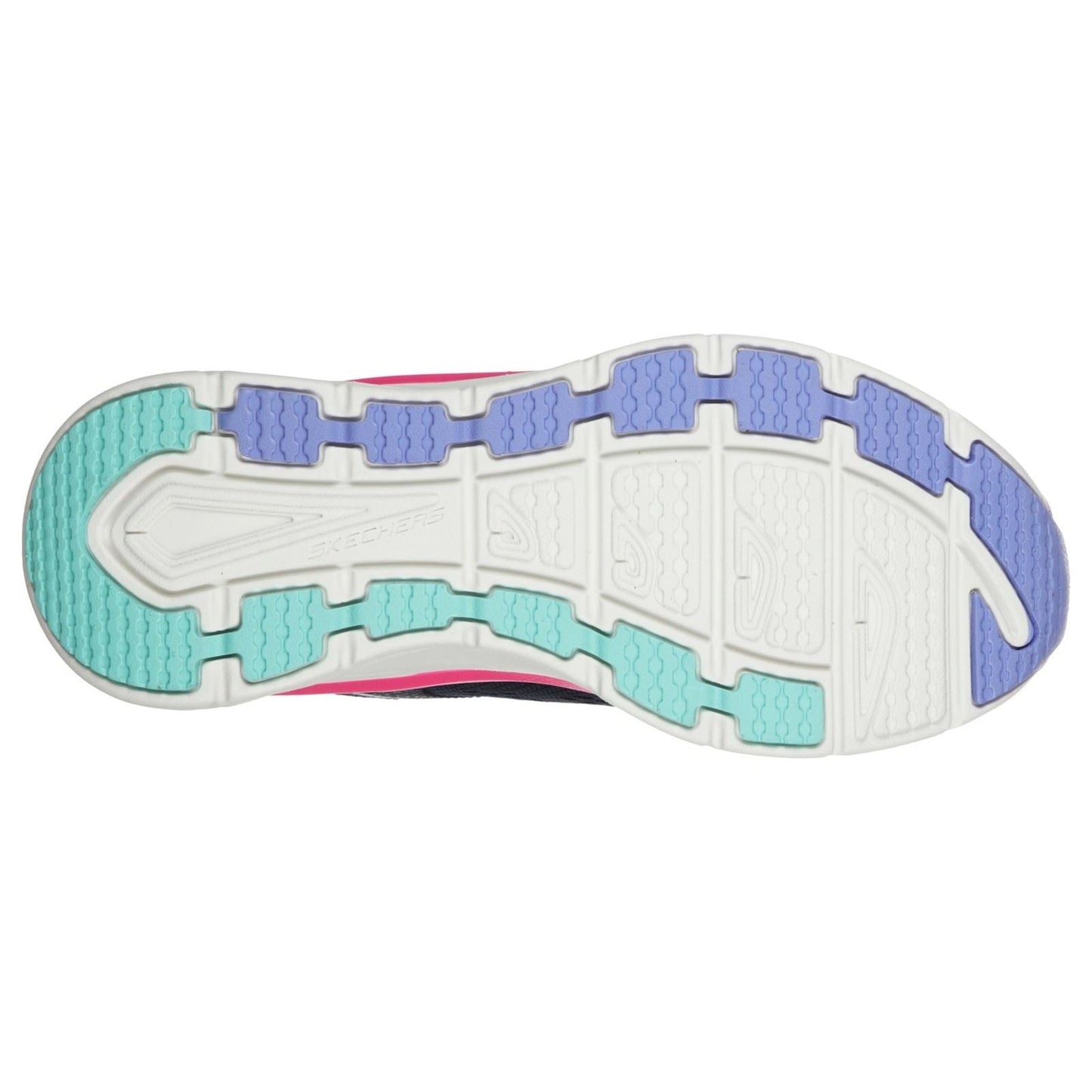 Skechers Relaxed Fit D'Lux Walker Infinite Motion Lace Up Sports Ladies Sports in Navy/Multi