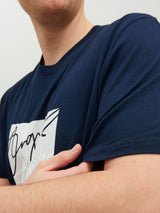 Jack & Jones Men's Plus Size JORJOSHUA Crew Neck Tee in 3 Colours 1XL to 6XL