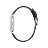 Esprit Women's Black Leather Watch, Silver Dial | Es1l153m0045