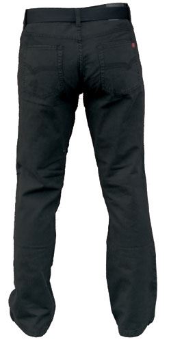 Duke Men's Plus Size Jeans Bedford Cord With Belt in Black Waist 40 to 60"