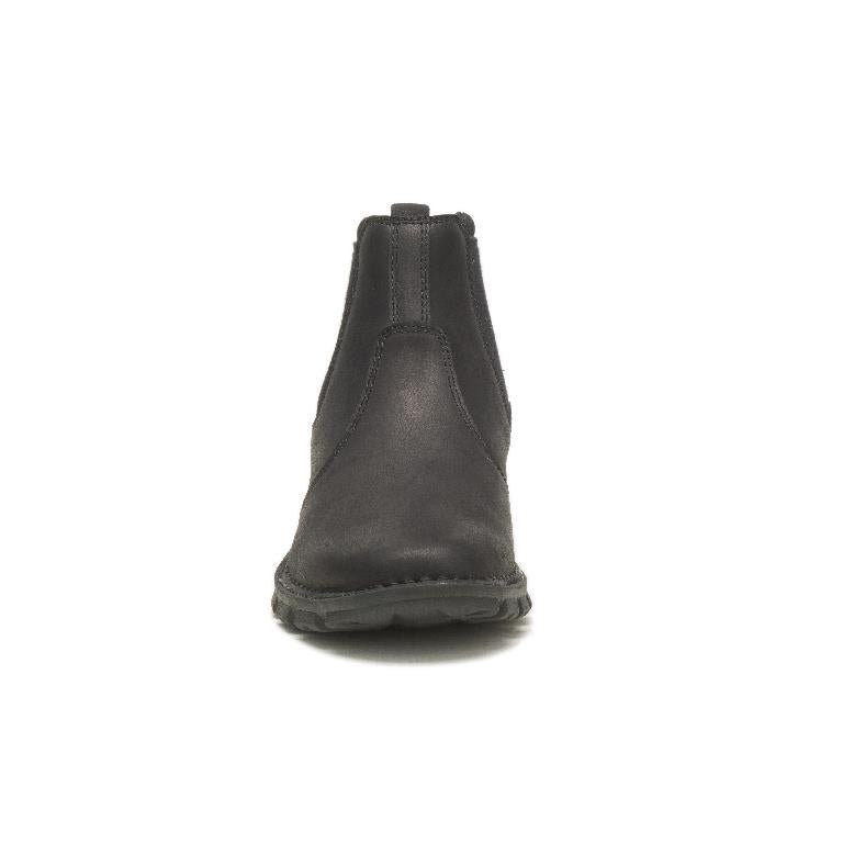 Cat Mens Excursion Chelsea Boot Full Grain Leather Boots in Black Size 7-12