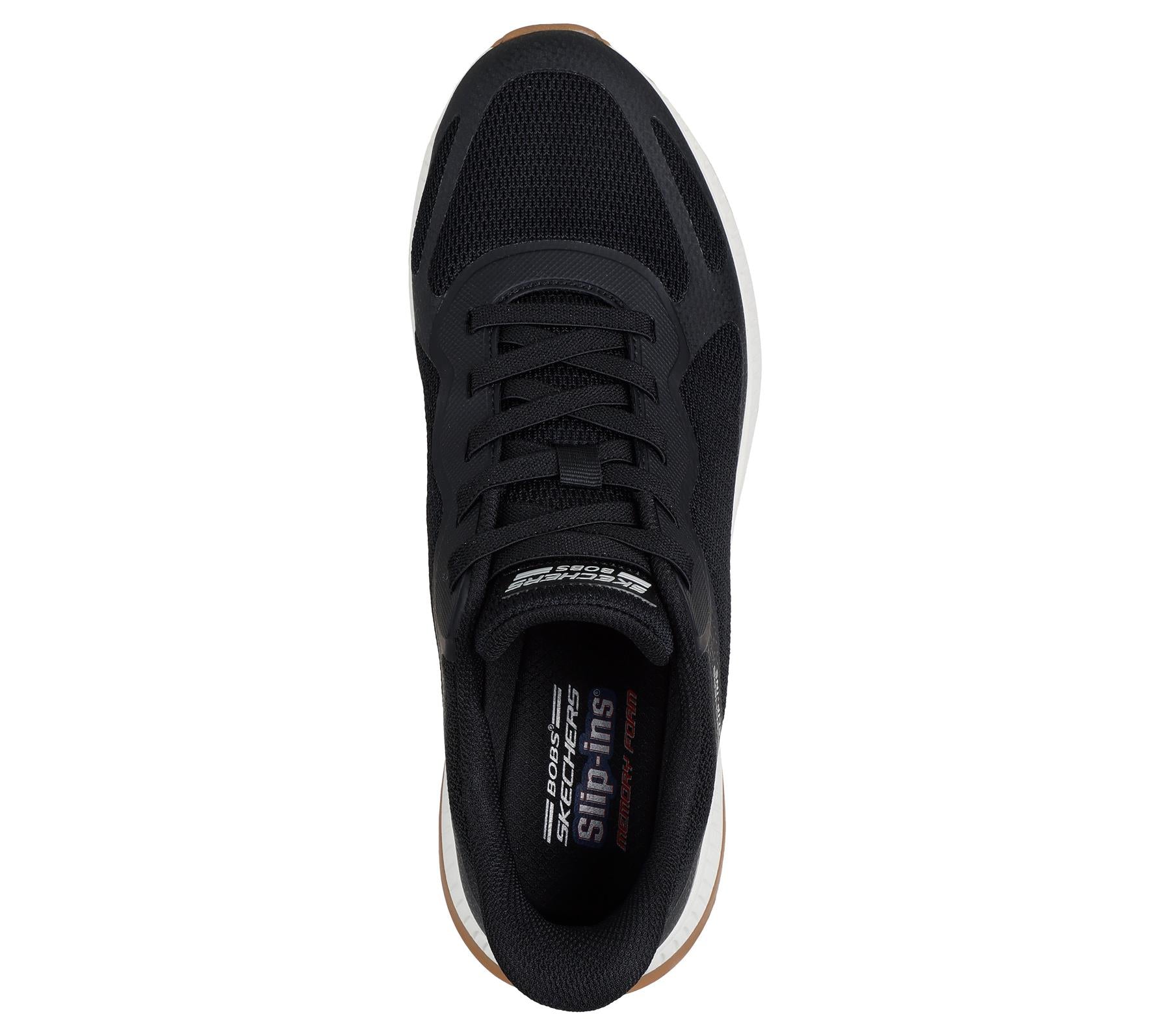 Skechers Slip On Sneaker Shoe For Men BOBS Sport Squad Chaos 4 Slip-Ins in Black, 5.5-13