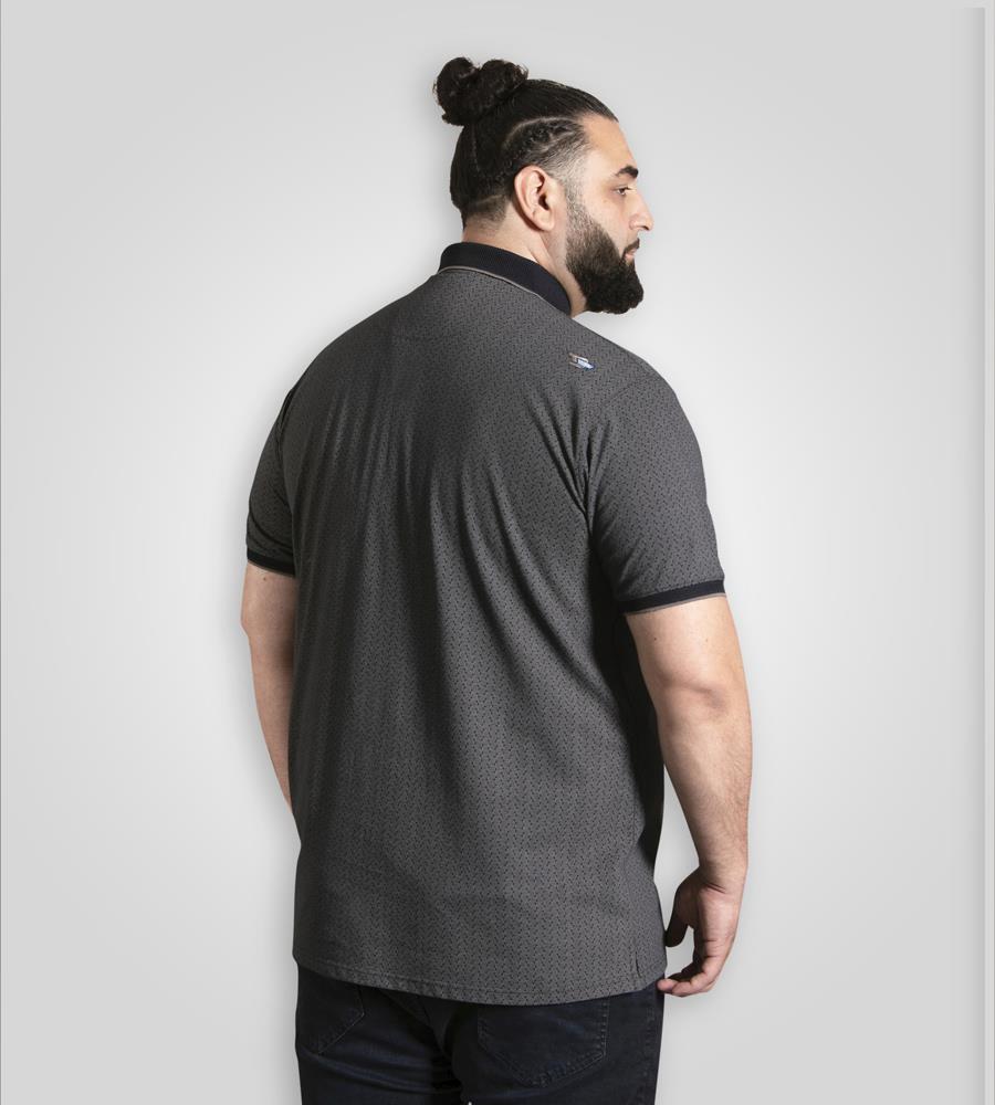D555 SCARBOROUGH Printed Polo Shirt For Men (Tall) in Navy, LT-1XLT