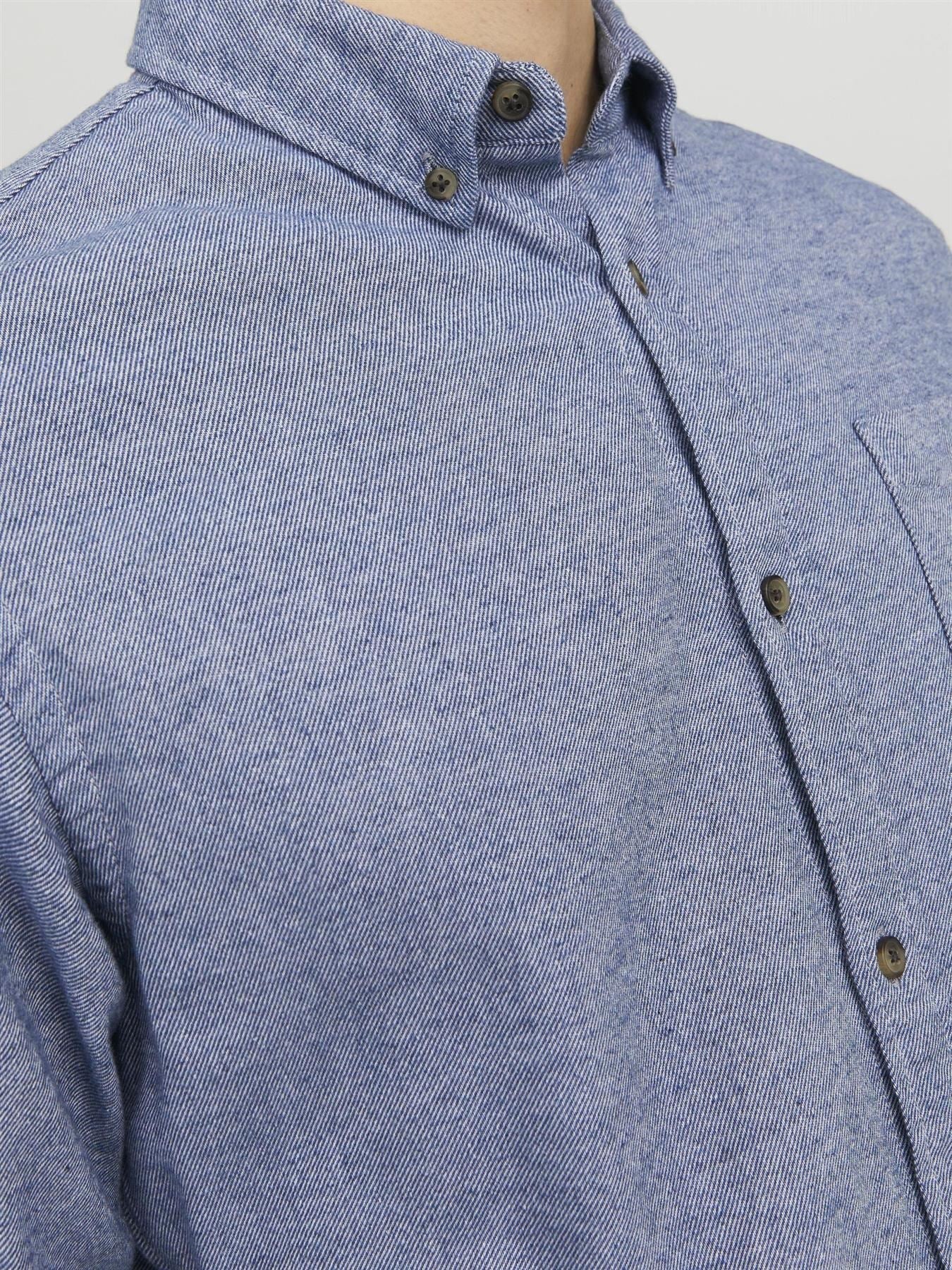 Jack & Jones Long Sleeves Shirt For Men (JJECLASSIC MELANGE) in 4 Colours, L-XL