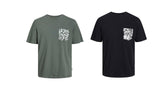 Jack & Jones Men's JORLAFAYETTE Short Sleeve T-Shirt in 2 Colours, 1XL-6XL