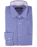 Double Two Mens Big Size Pure Cotton Easy Care LS Formal Shirts (SAW19)