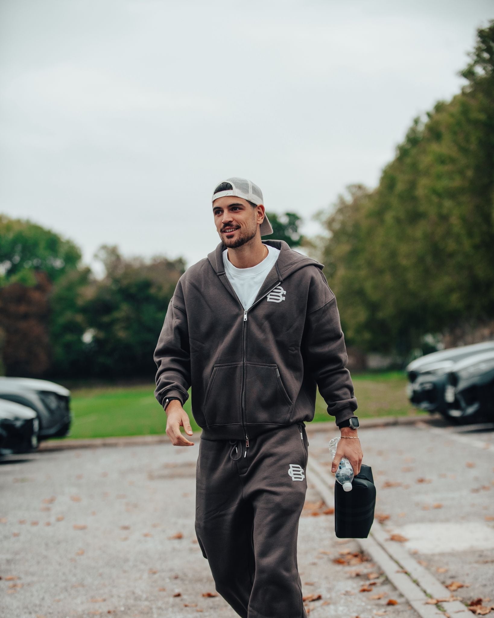 Bénir Club Basics Zip Hoodie - Storm