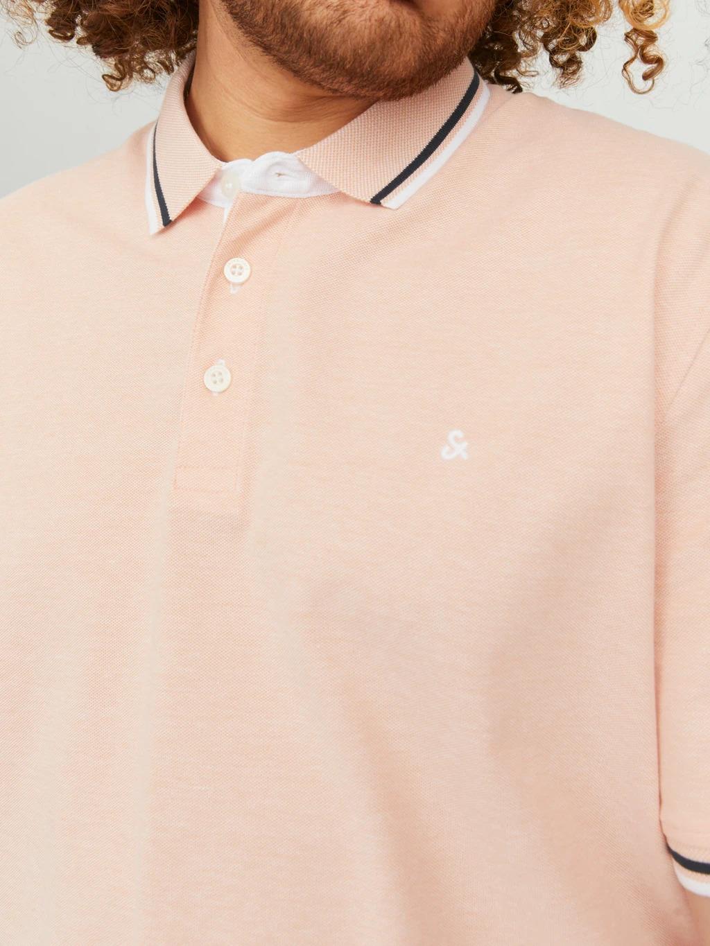 Jack & Jones (12143859) Men's Plus Size JJEPAULOS Polo Shirt in 6 Colours 2XL to 6XL