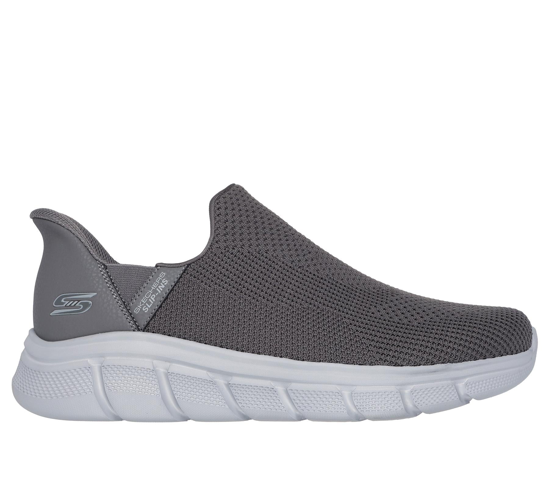 Skechers Slip On Shoe For Men BOBS Sport B Flex Resilient Slip-ins in Gray, 5.5-13