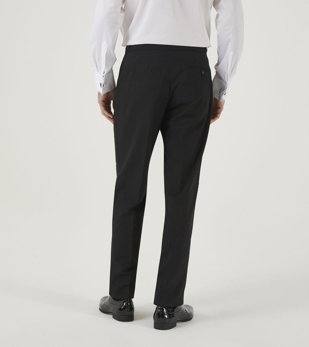 Skopes Cavendish Flat Front Dinner Suit Trouser (70160) in Black Waist 32 - 60