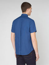 Ben Sherman Mens Big Size Short Sleeve Organic Cotton Oxford Shirt (65095) 2XL-5XL, 4 Colours