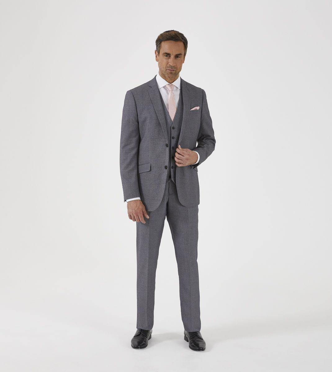 Skopes Men's Harcourt Waistcoat in Silver 34 Regular to 62 Long