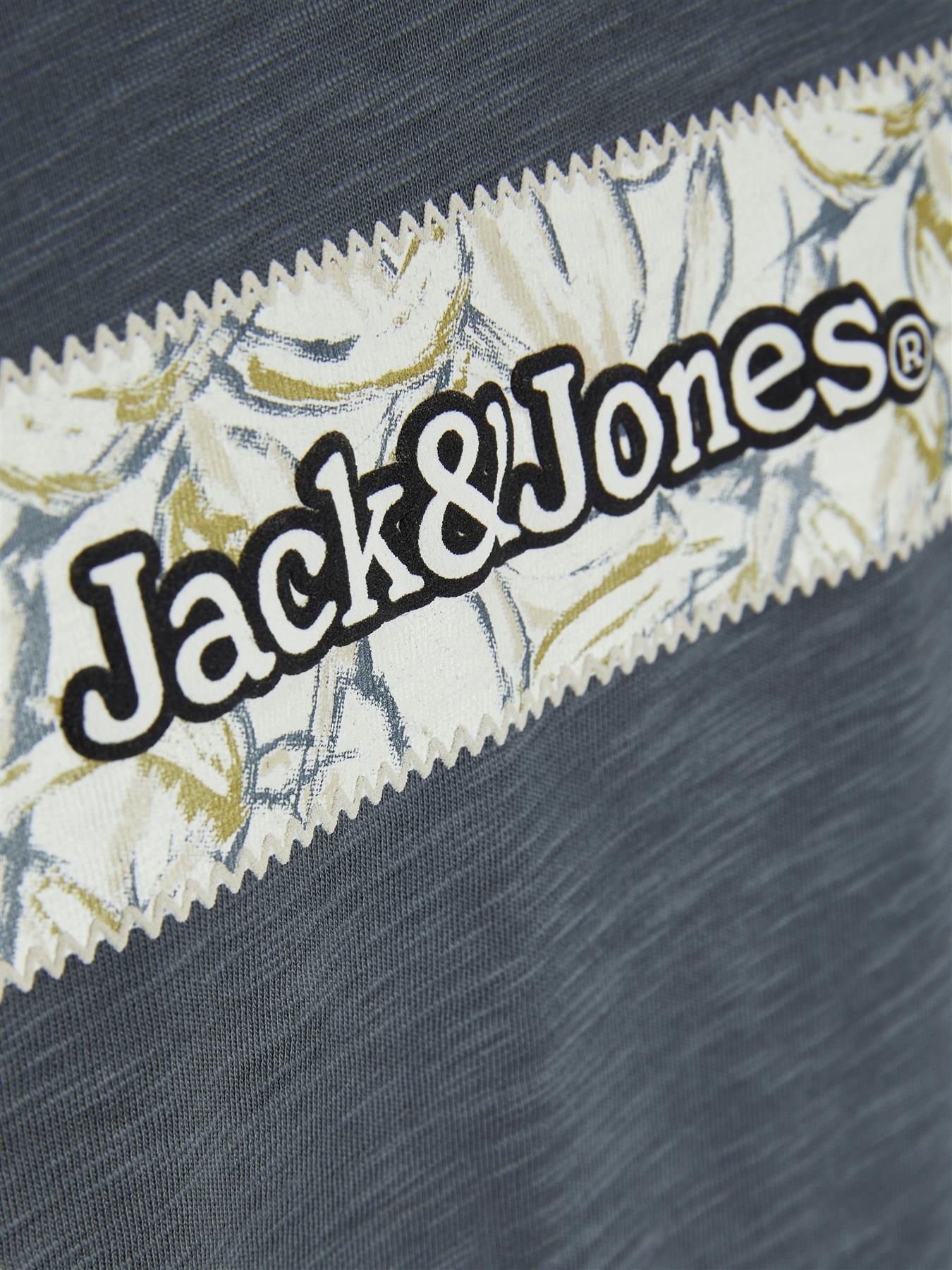 Jack & Jones Short Sleeves T-shirt For Men (JORSPLIT AOP BRANDING) in 3 Colours, S-XXL