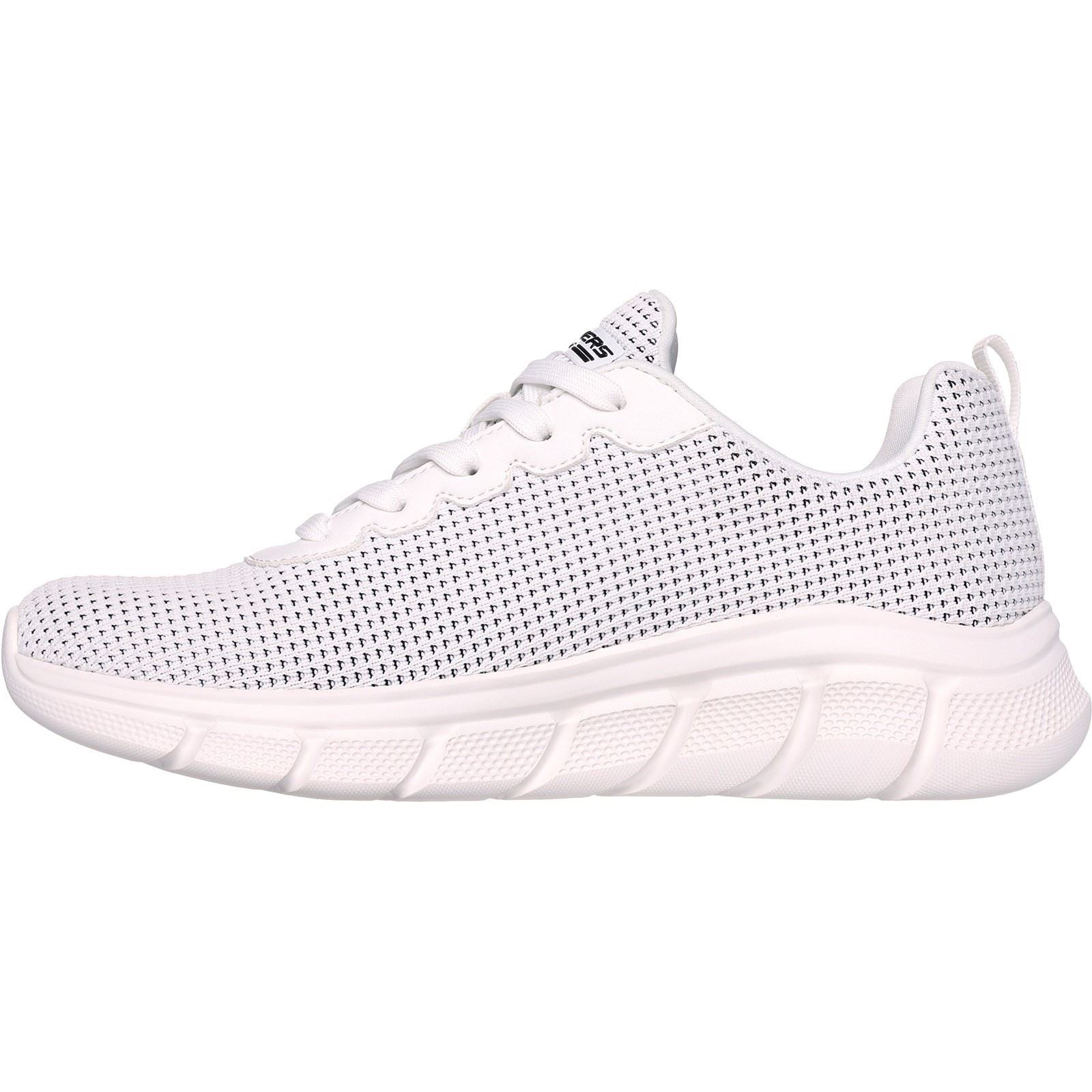 Skechers Women Trainers - Bobs Sport B Flex - Visionary Essence in White, 3-8 - GAR117346