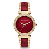 Michael Kors MK6427 Parker Red Gold Ladies