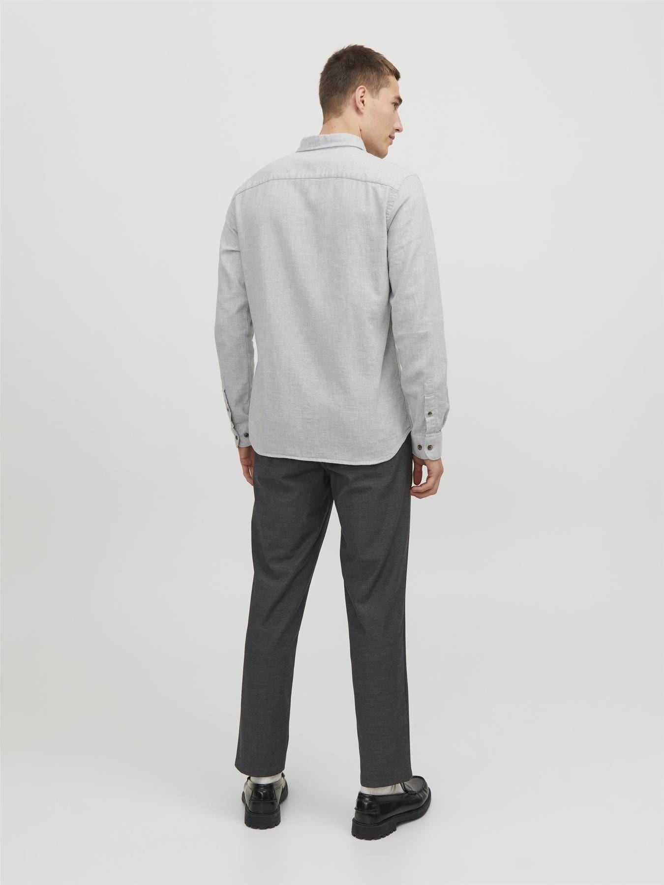 Jack & Jones Long Sleeves Shirt For Men (JJECLASSIC MELANGE) in 4 Colours, L-XL