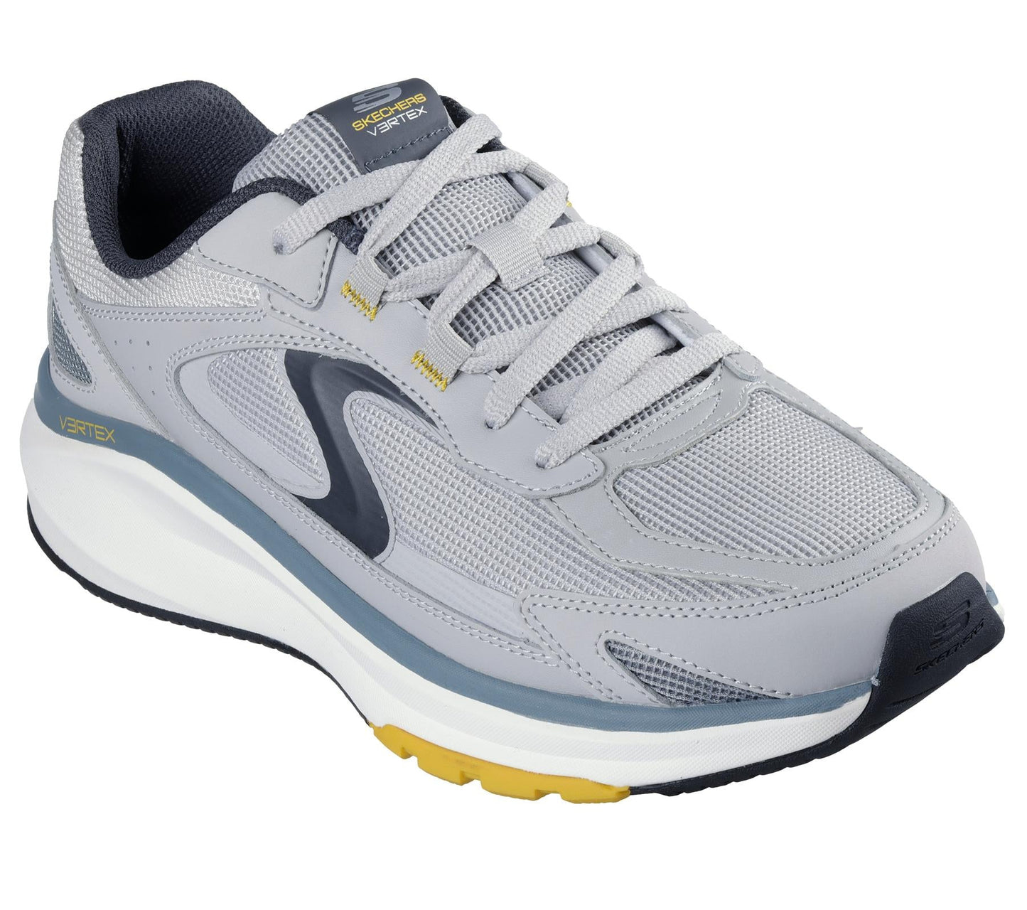 Skechers Lace Up Sneaker Shoe For Men Vertex Arke in Gray, 5.5-13