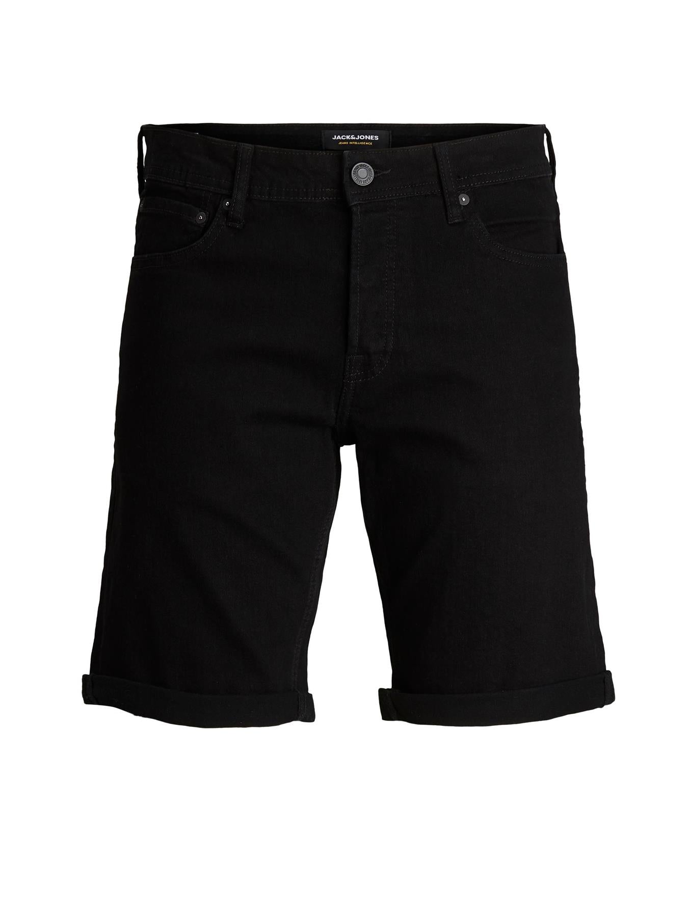 Jack & Jones Men's Rick Original Shorts 029 in 42-54, Black Denim