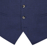 Skopes Jodrell Suit Waistcoat For Men in Navy Blue Marl Tweed Effect, 36R to 62R
