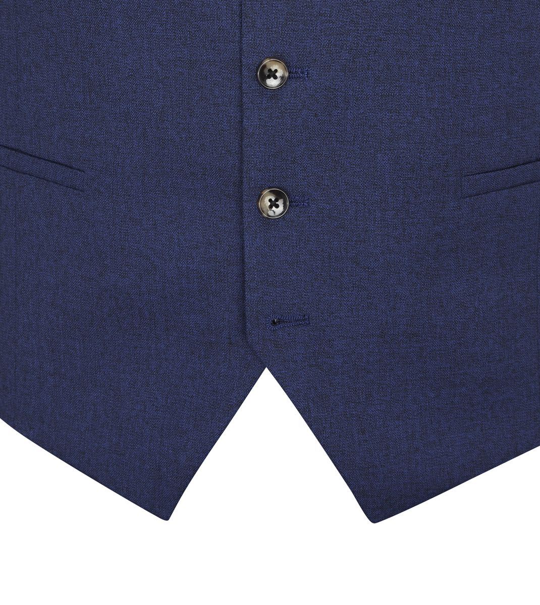 Skopes Jodrell Suit Waistcoat For Men in Navy Blue Marl Tweed Effect, 36R to 62R
