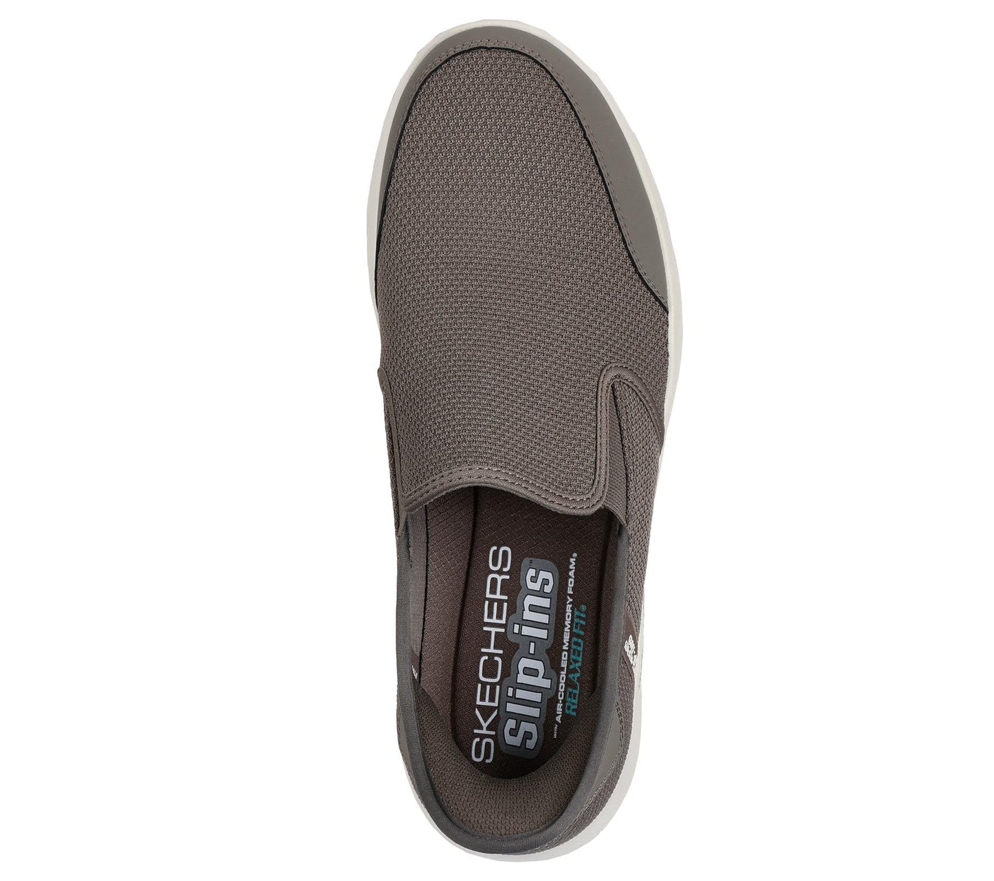 Skechers Slip On Sneaker Shoe For Men Equalizer 5.0 Drayze Slip-Ins in Taupe, 5.5-13