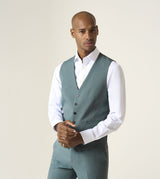 Skopes Beckett Suit Waistcoat For Men in Mint Green, 36R-62R