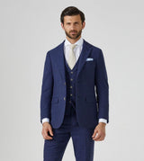 Skopes Tailored Fit  Herringbone Suit Jacket in Navy Size 34 to 62