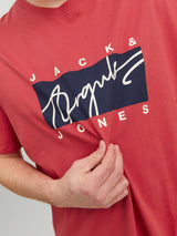 Jack & Jones Men's Plus Size JORJOSHUA Crew Neck Tee in 3 Colours 1XL to 6XL
