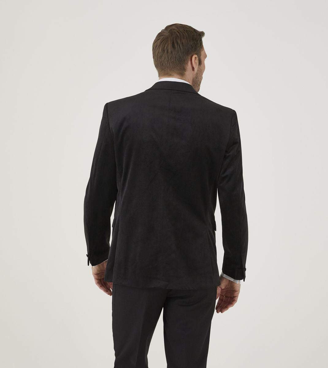 Skopes Tailored Fit Velvet Sports Jacket Jive Size 52 - 62, Black, Teal
