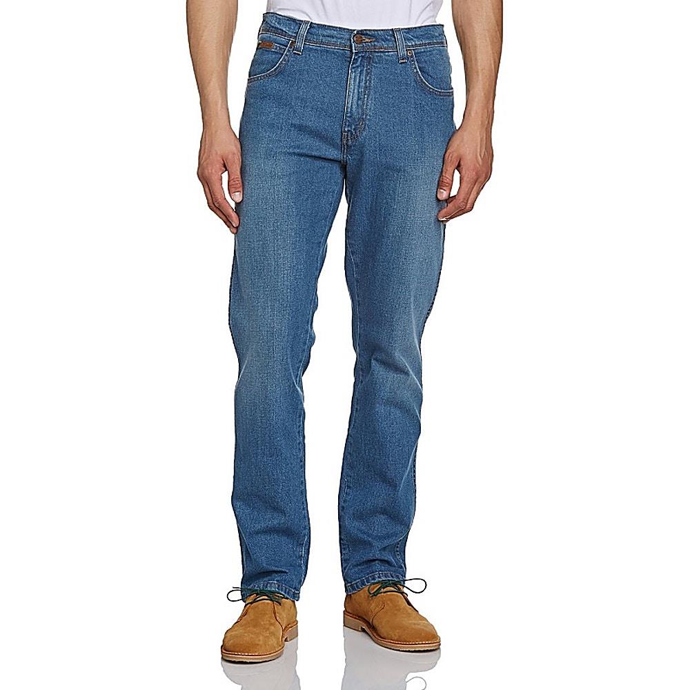 Wrangler Mens Extra Tall Stretch Midused Blue Jeans "Wonderyear"